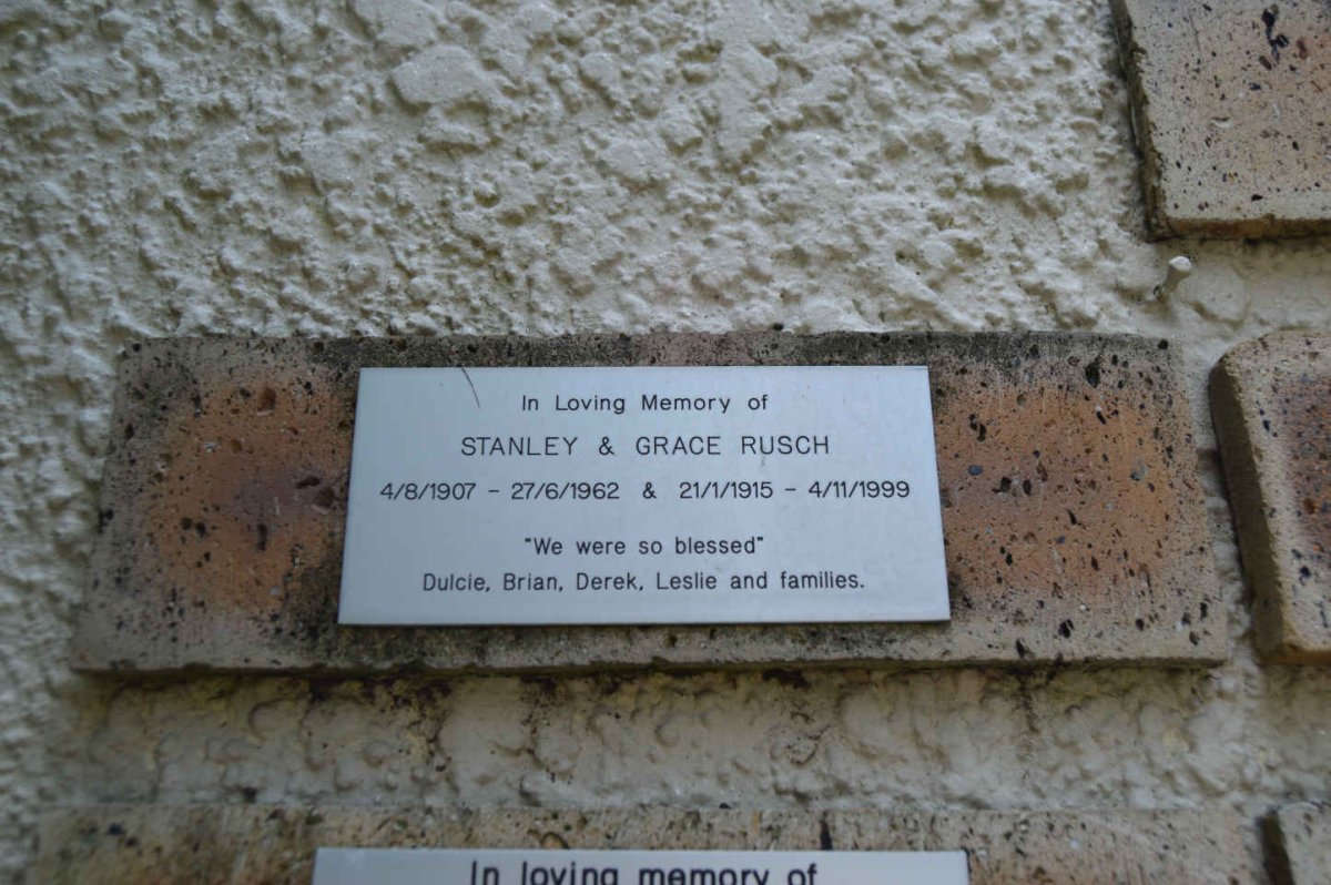 RUSCH Stanley 1907-1962 &amp; Grace 1915-1999