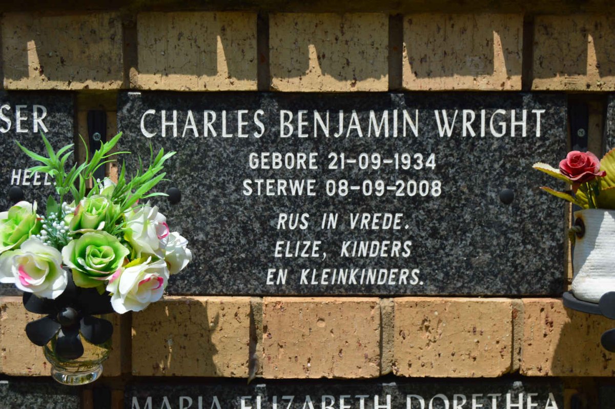 WRIGHT Charles Benjamin 1934-2008