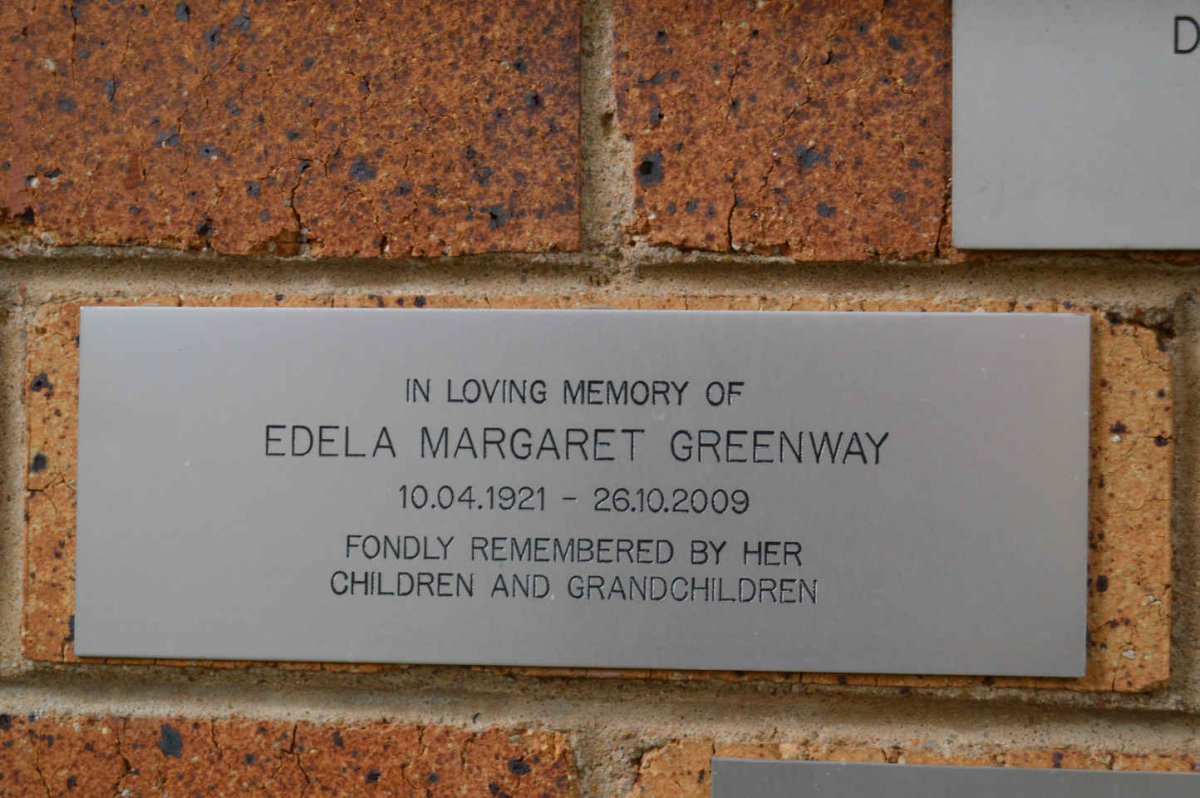 GREENWAY Edela Margaret 1921-2009