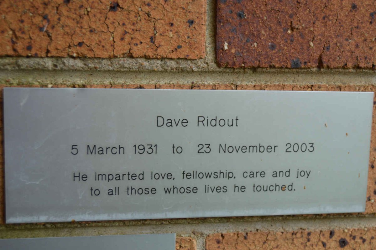 RIDOUT Dave 1931-2003