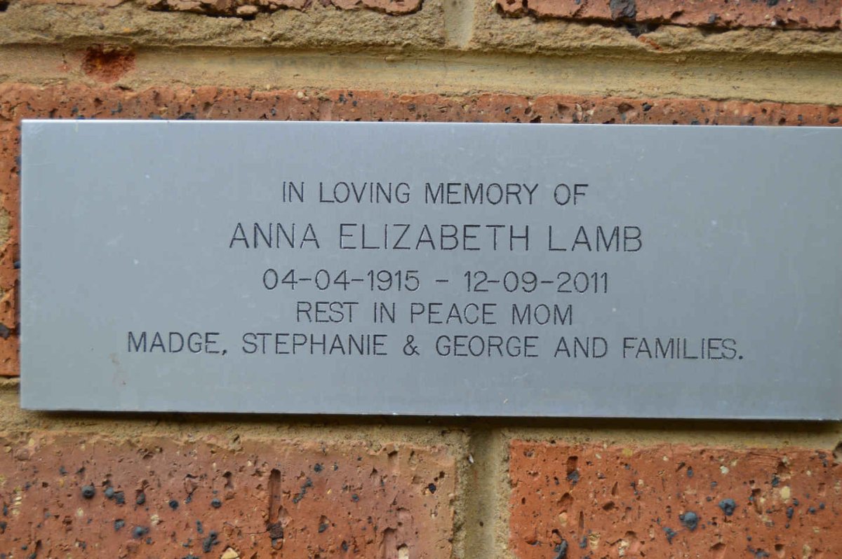 LAMB Anna Elizabeth 1915-2011