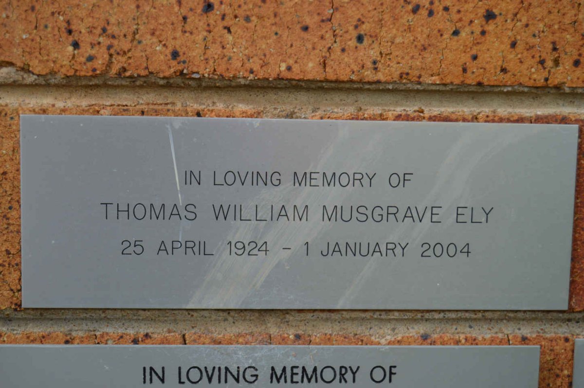 ELY Thomas William Musgrave 1924-2004