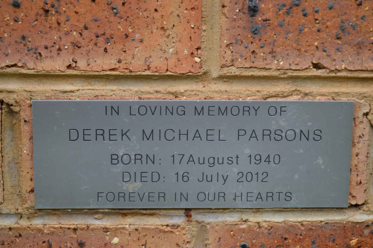 PARSONS Derek Michael 1940-2012