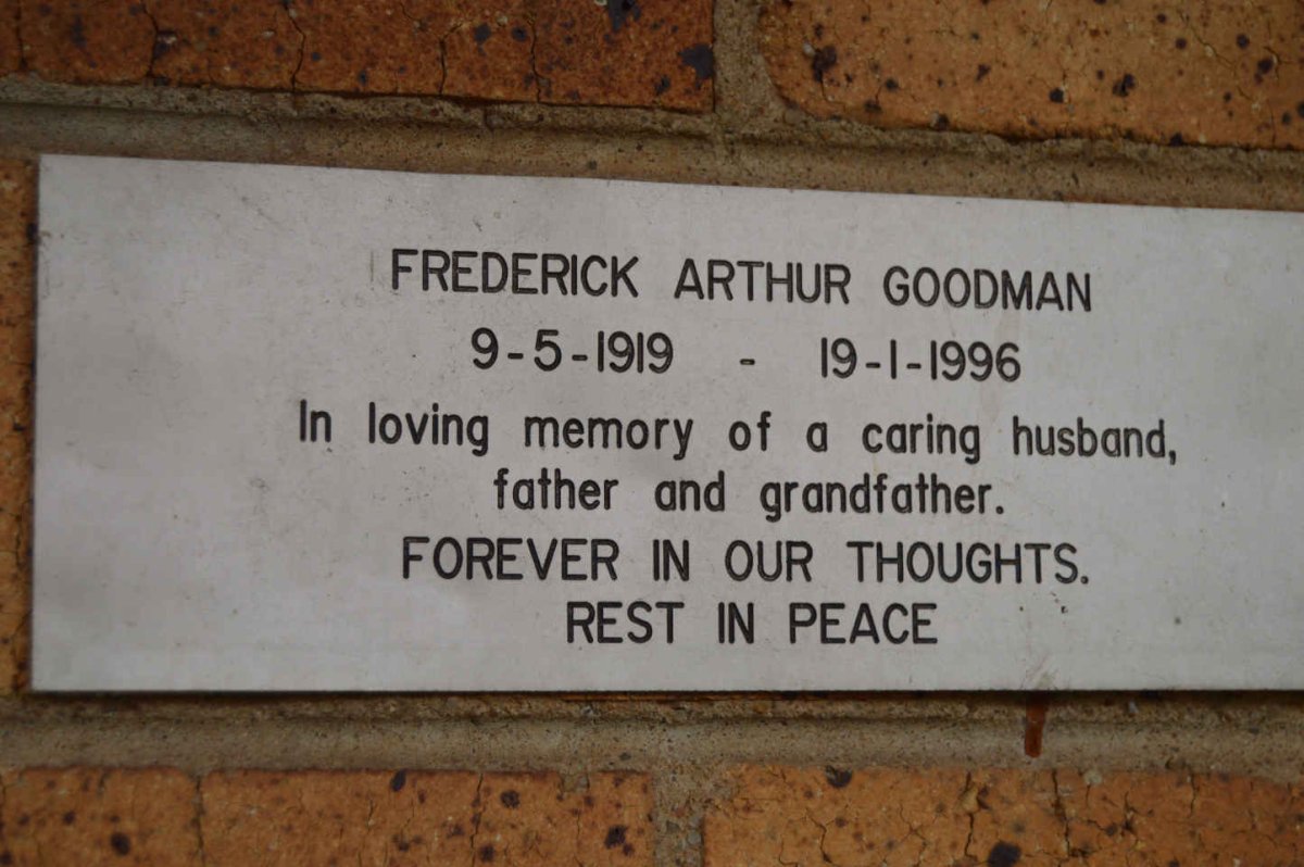 GOODMAN Frederick Arthur 1919-1996
