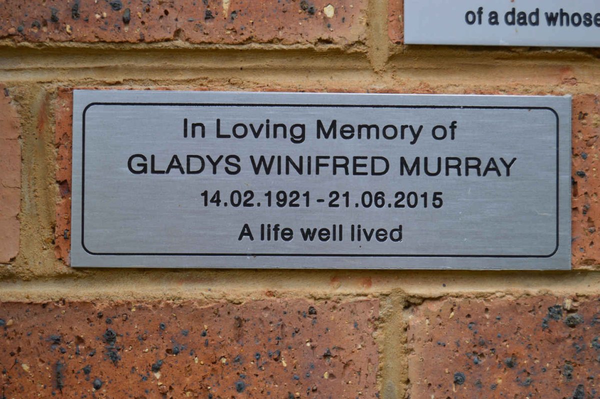 MURRAY Gladys Winifred 1921-2015