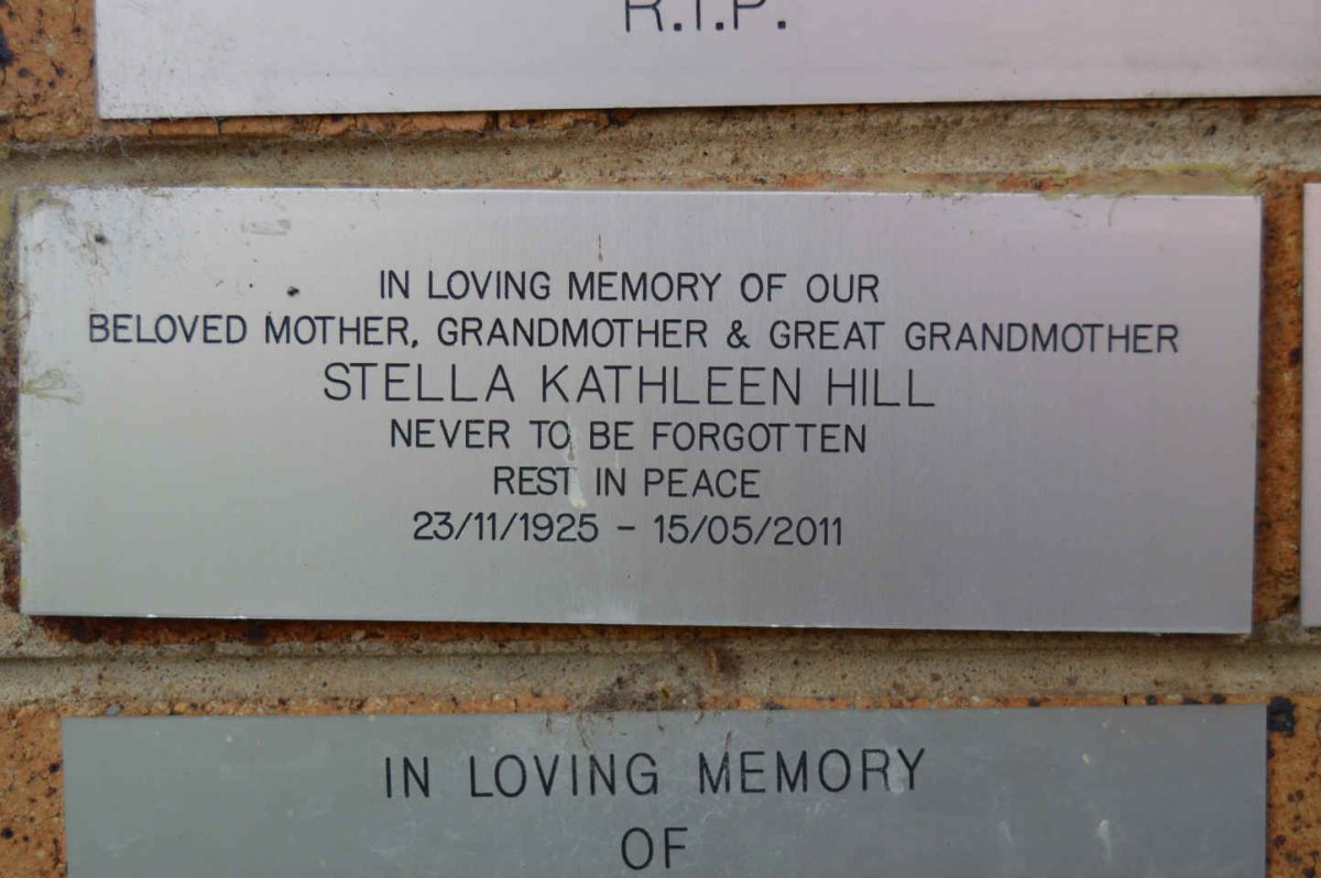 HILL Stella Kathleen 1925-2011
