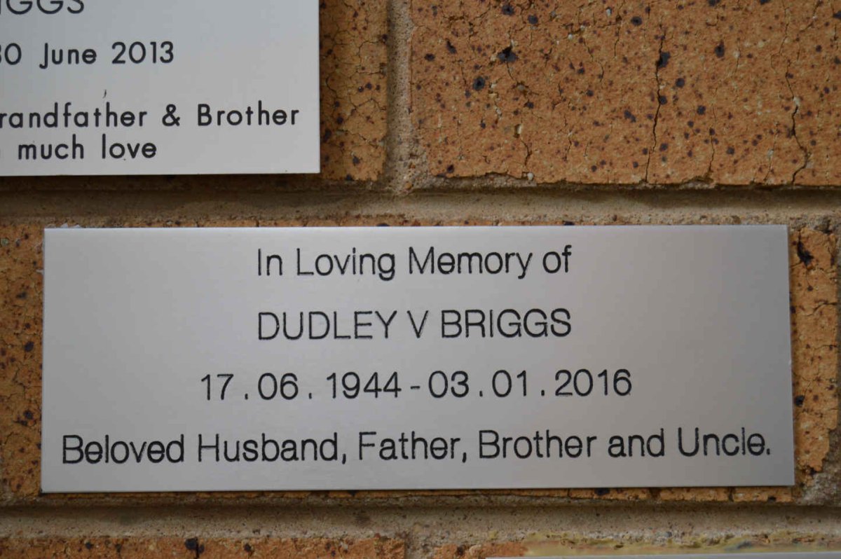 BRIGGS Dudley V. 1944-2016