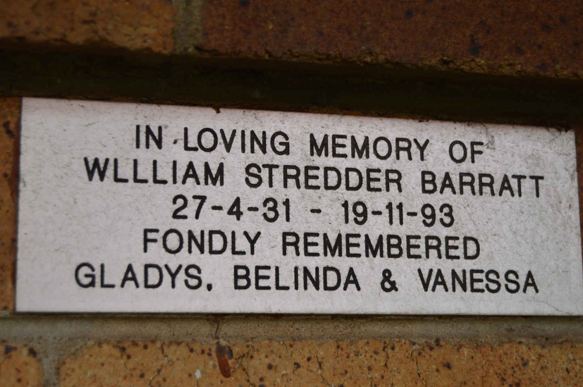 BARRATT William Stredder 1931-1993