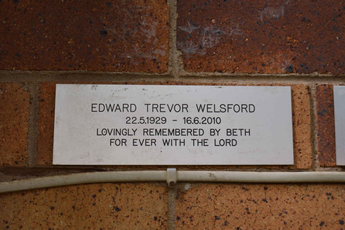 WELSFORD Edward Trevor 1929-2010