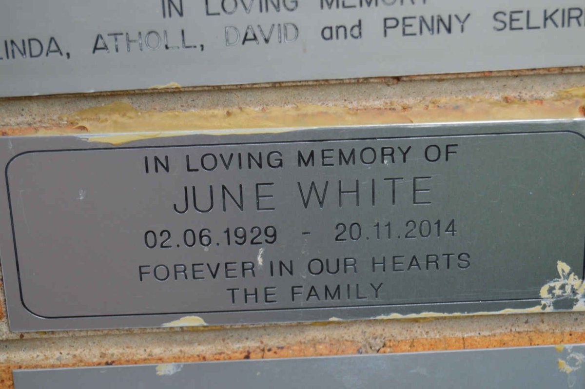WHITE June 1929-2014