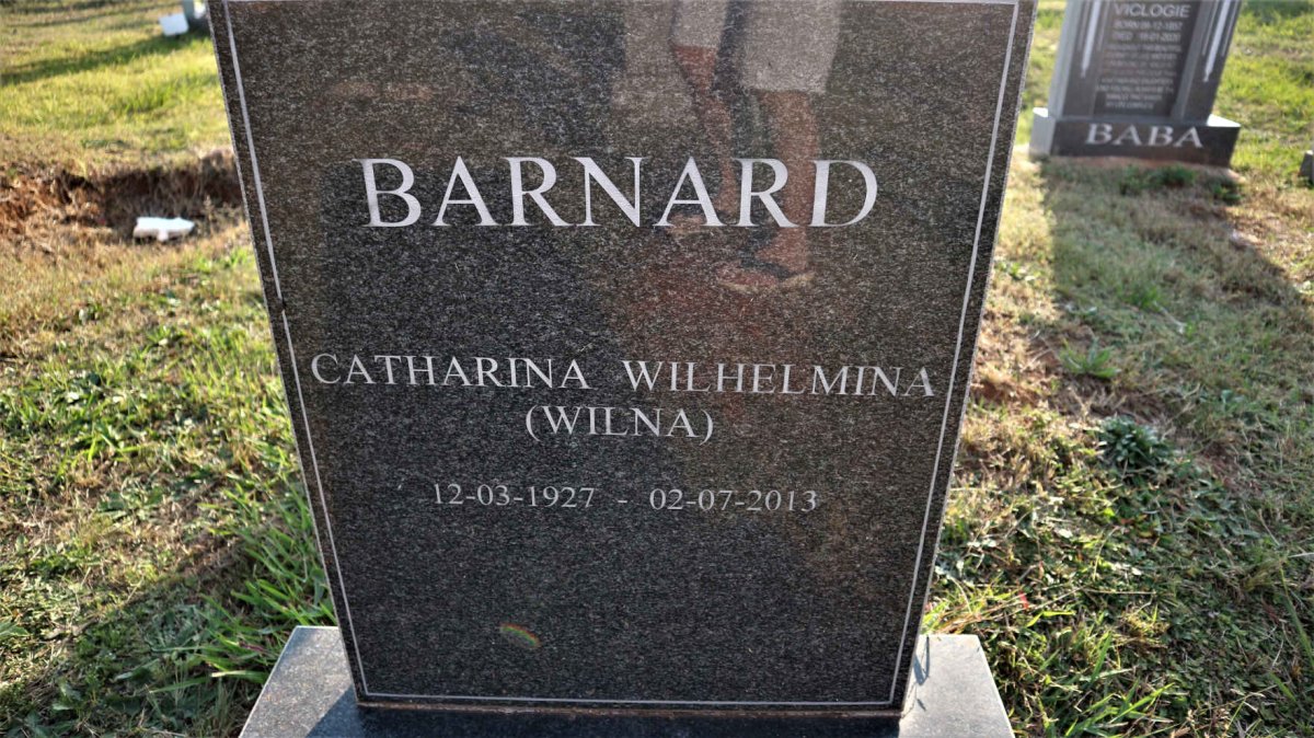 BARNARD Catharina Wilhelmina 1927-2013