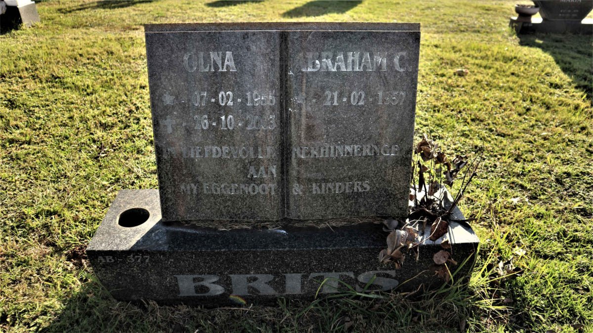 BRITS Abraham 1957- &amp; Olna 1955-2003