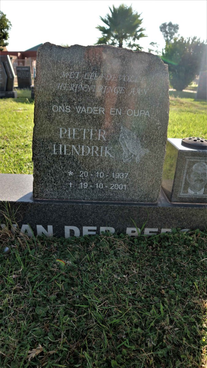BERG Pieter Hendrik, van der 1937-2001