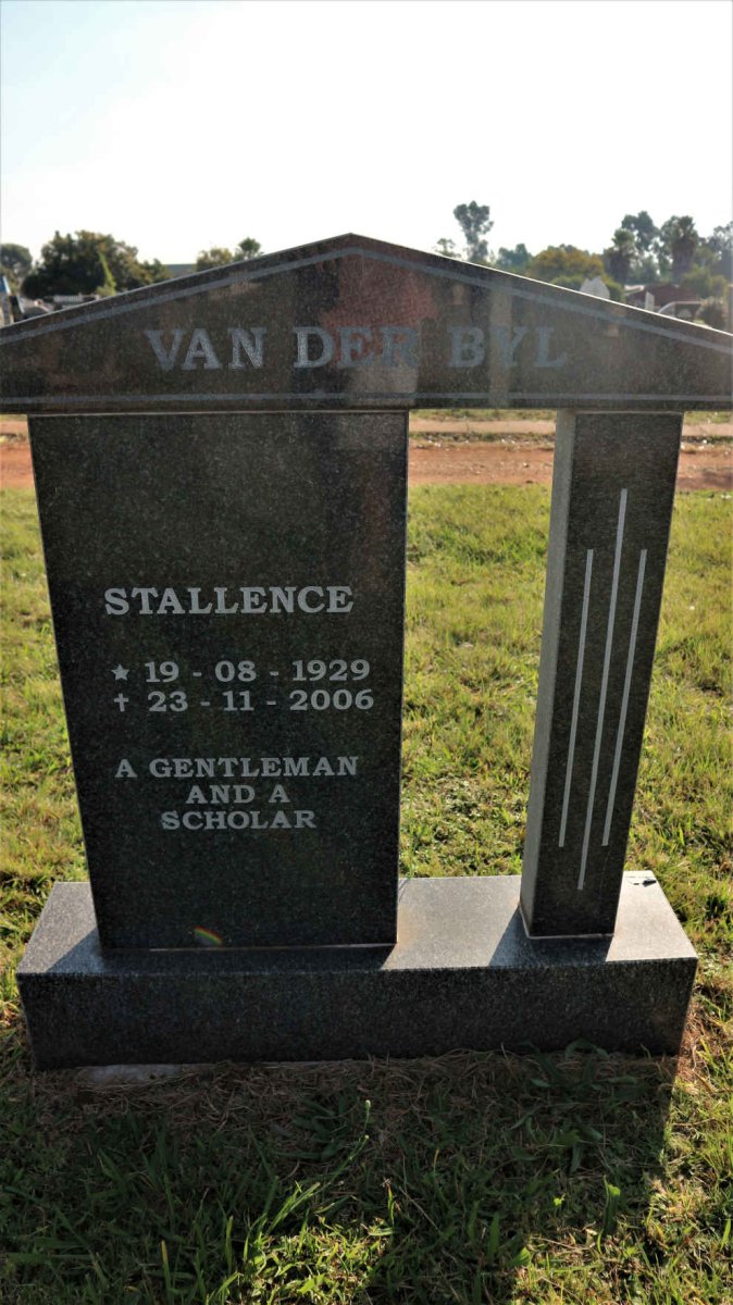 BYL Stallence, van der 1929-2006