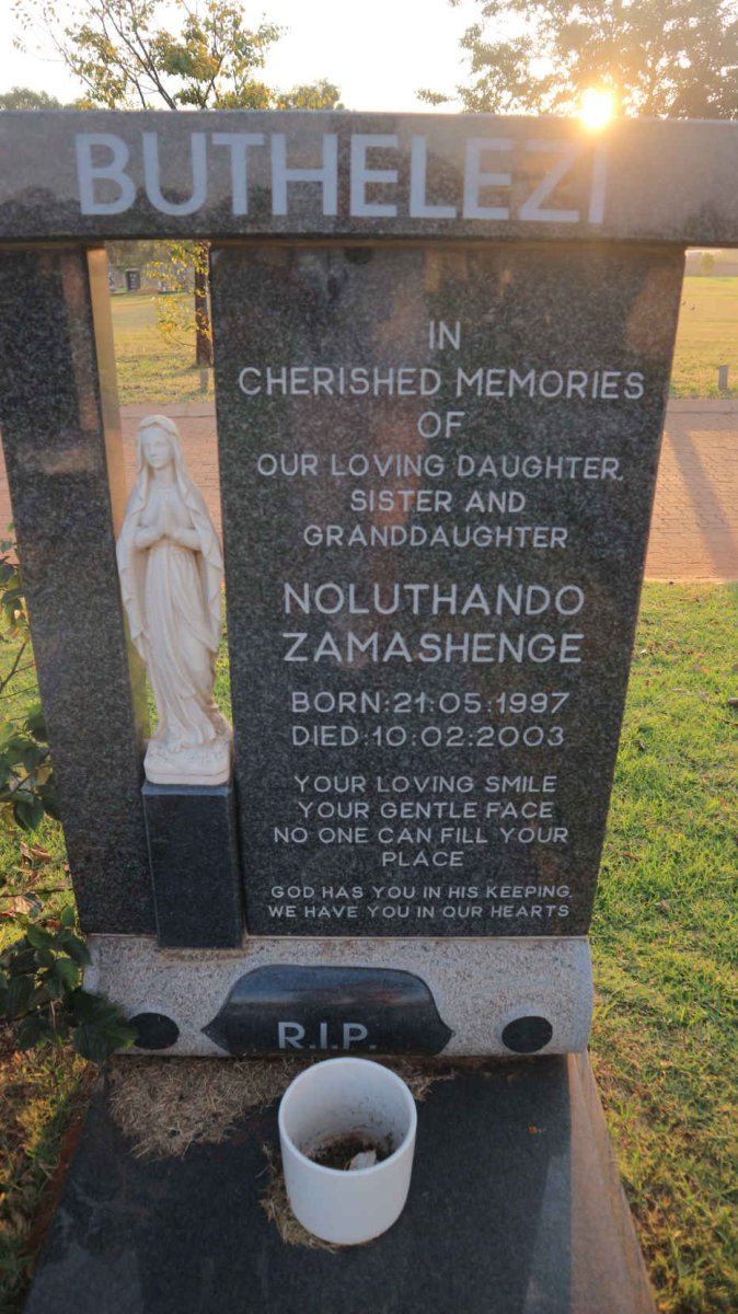 BUTHELEZI Noluthando Zamashenge 1997-2003