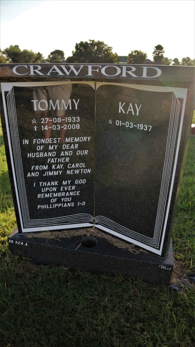 CRAWFORD Tommy 1933-2008 &amp; Kay 1937-