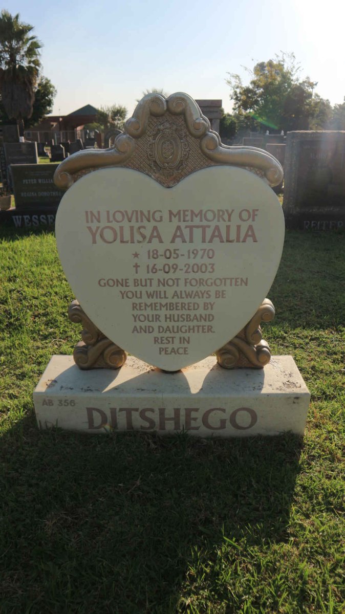 DITSHEGO Yolisa Attalia 1970-2003