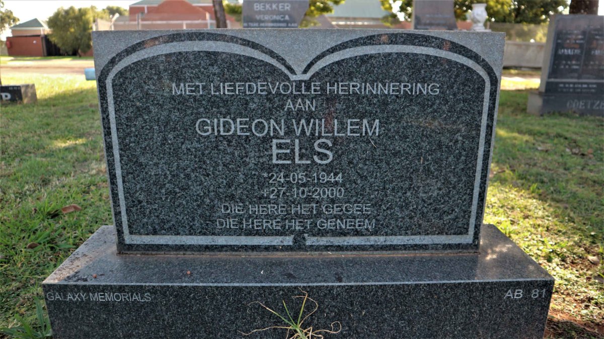 ELS Gideon Willem 1944-2000