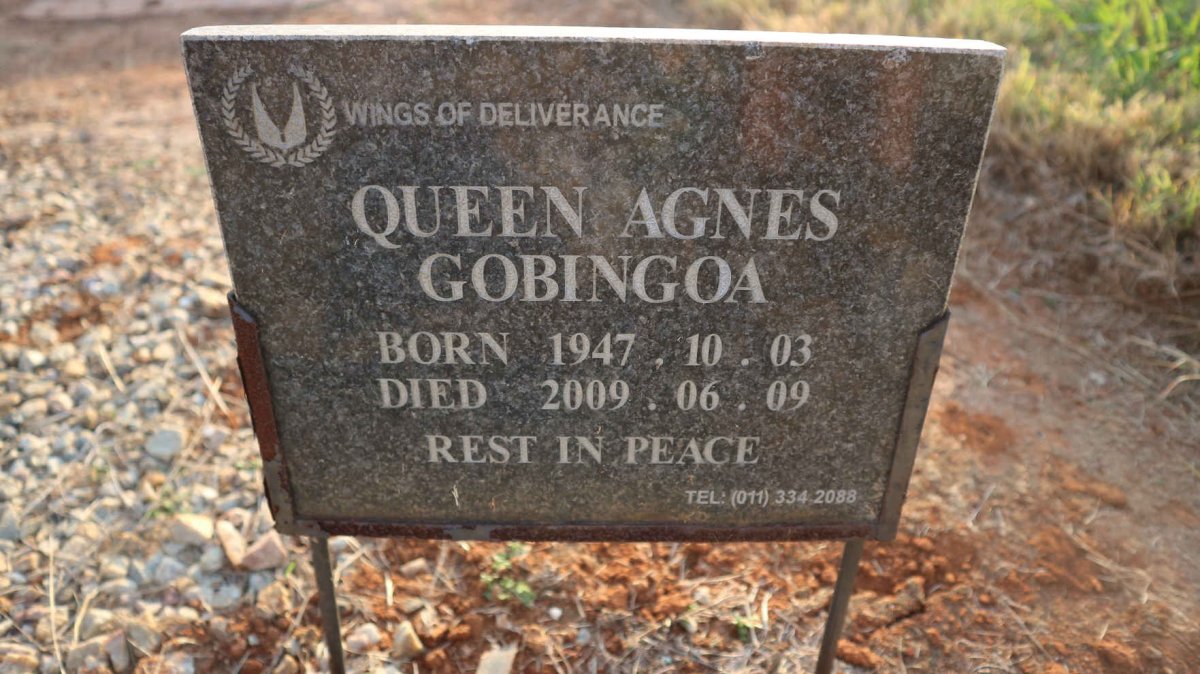 GOBINGOA Queen Agnes 1947-2009