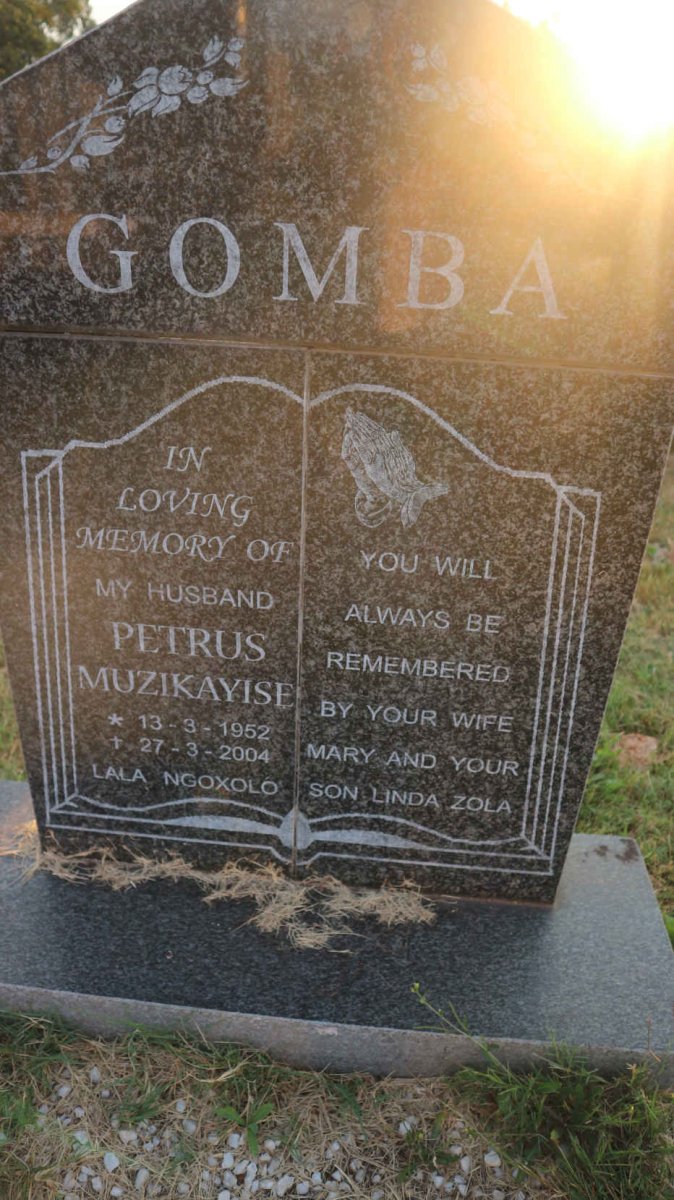 GOMBA Petrus Muzikayise 1952-2004