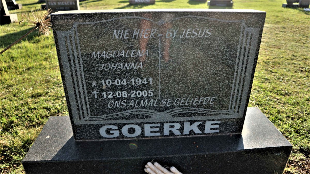 GOERKE Magdalena Johanna 1941-2005