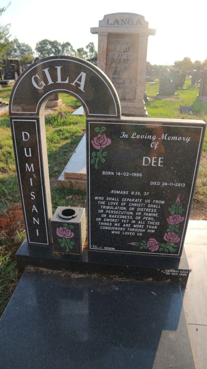 GILA Dumisani Dee 1986-2013