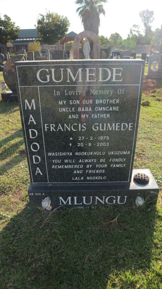 GUMEDI Francis 1975-2003