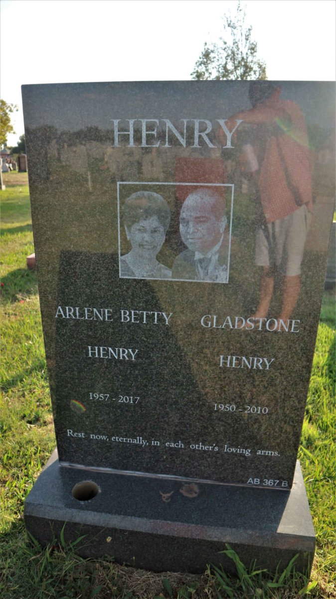 HENRY Gladstone 1950-2010 &amp; Arlene Betty 1957-2017
