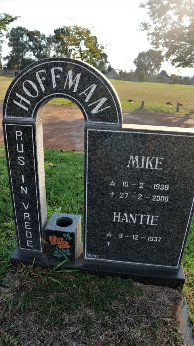 HOFFMAN Mike 1939-2000 &amp; Hantie 1937-