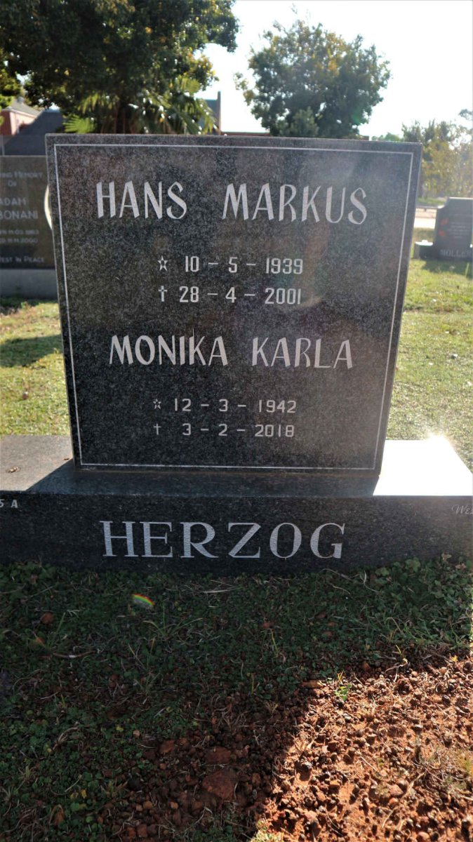 HERZOG Hans Markus 1939-2001 &amp; Monika Karla 1942-2018