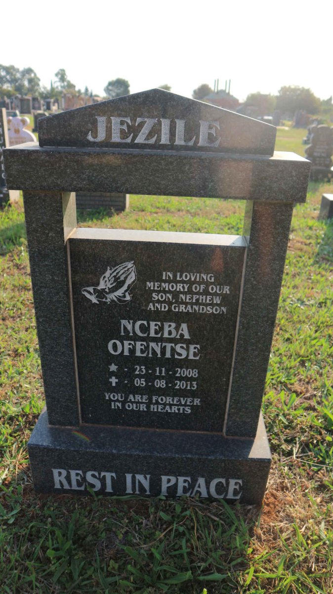 JEZILE Nceba Ofentse 2008-2013