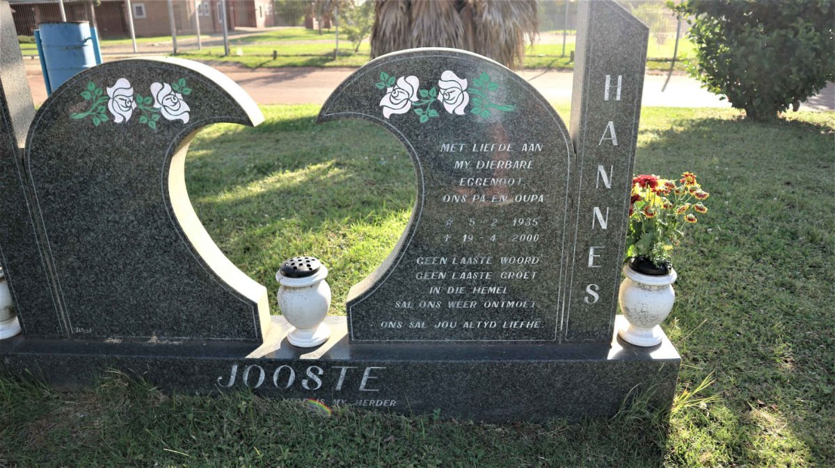 JOOSTE Hannes 1935-2000