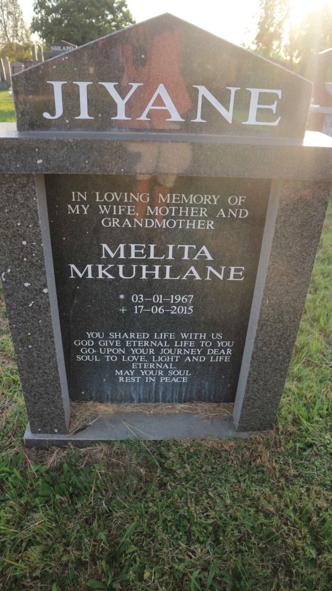 JIYANE Melita Mkuhlane 1967-2015