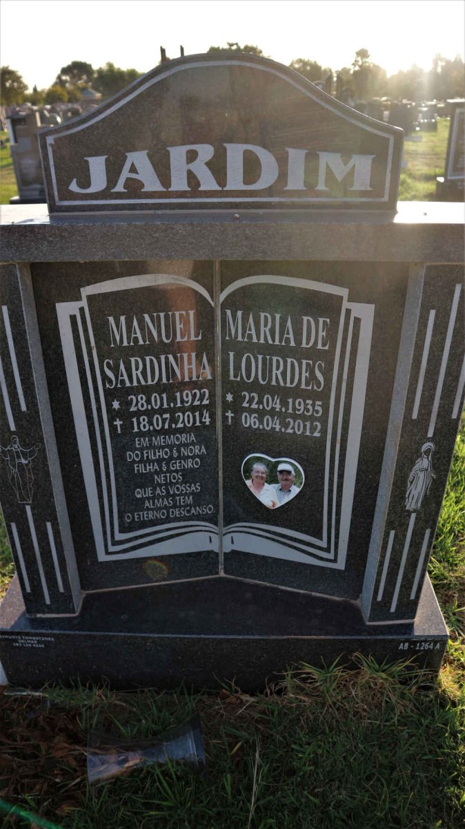 JARDIM Manuel Sardinha 1922-2014 &amp; Maria de Lourdes 1935-2012