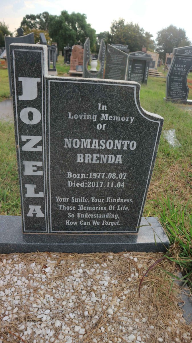JOZELA Nomasonto Brenda 1977-2017