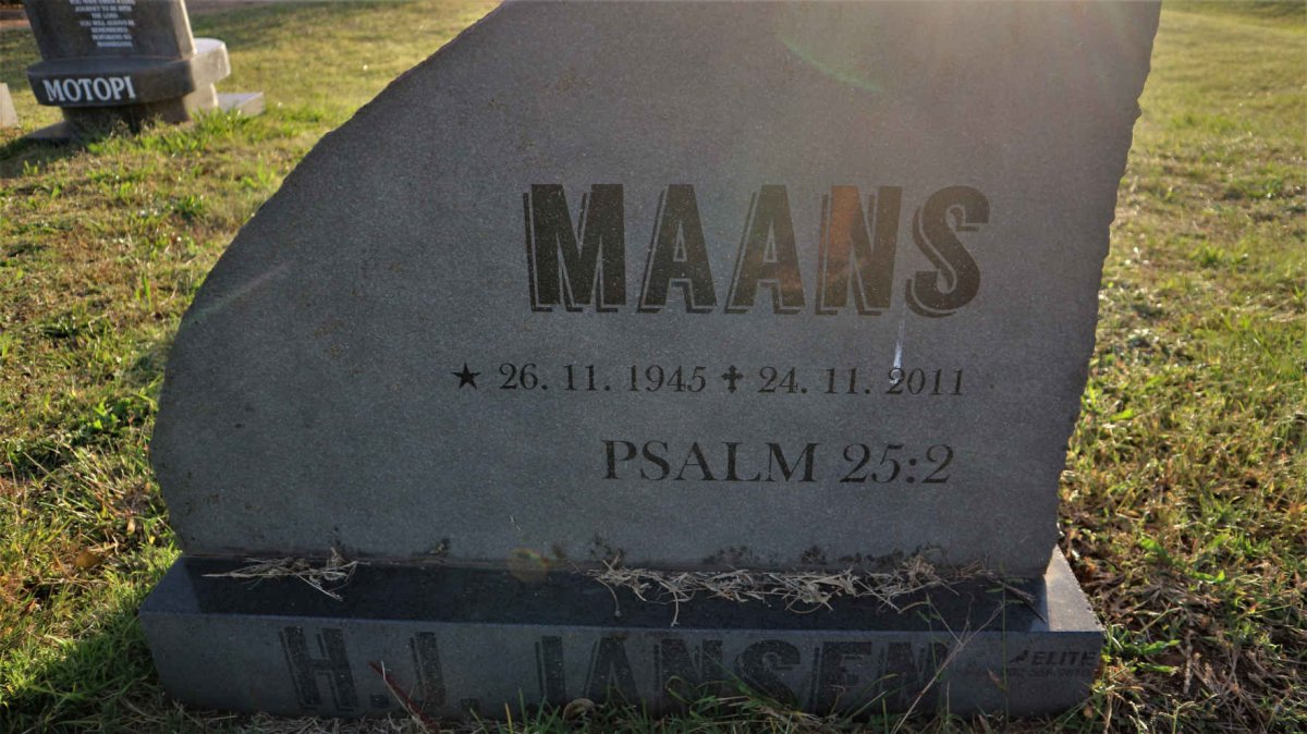 JANSEN H.J. Maans 1945-2011