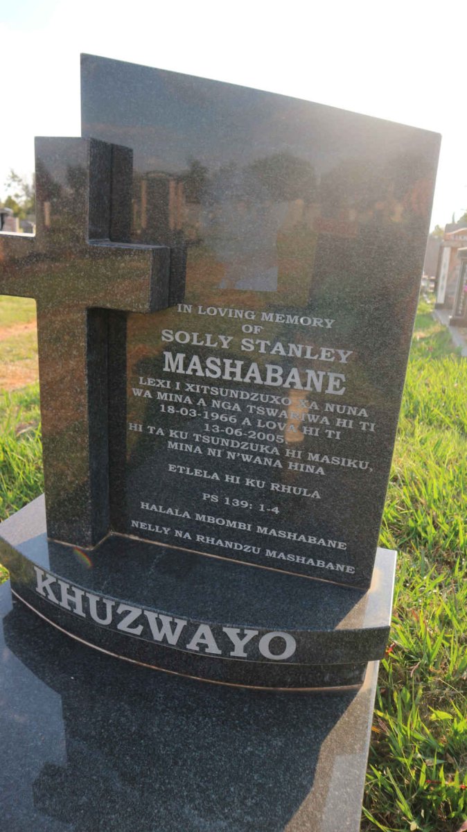 KHUZWAYO Solly Stanley Mashabane 1966-2005