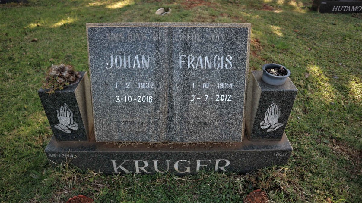KRUGER Johan 1932-2018 &amp; Francis 1934-2012