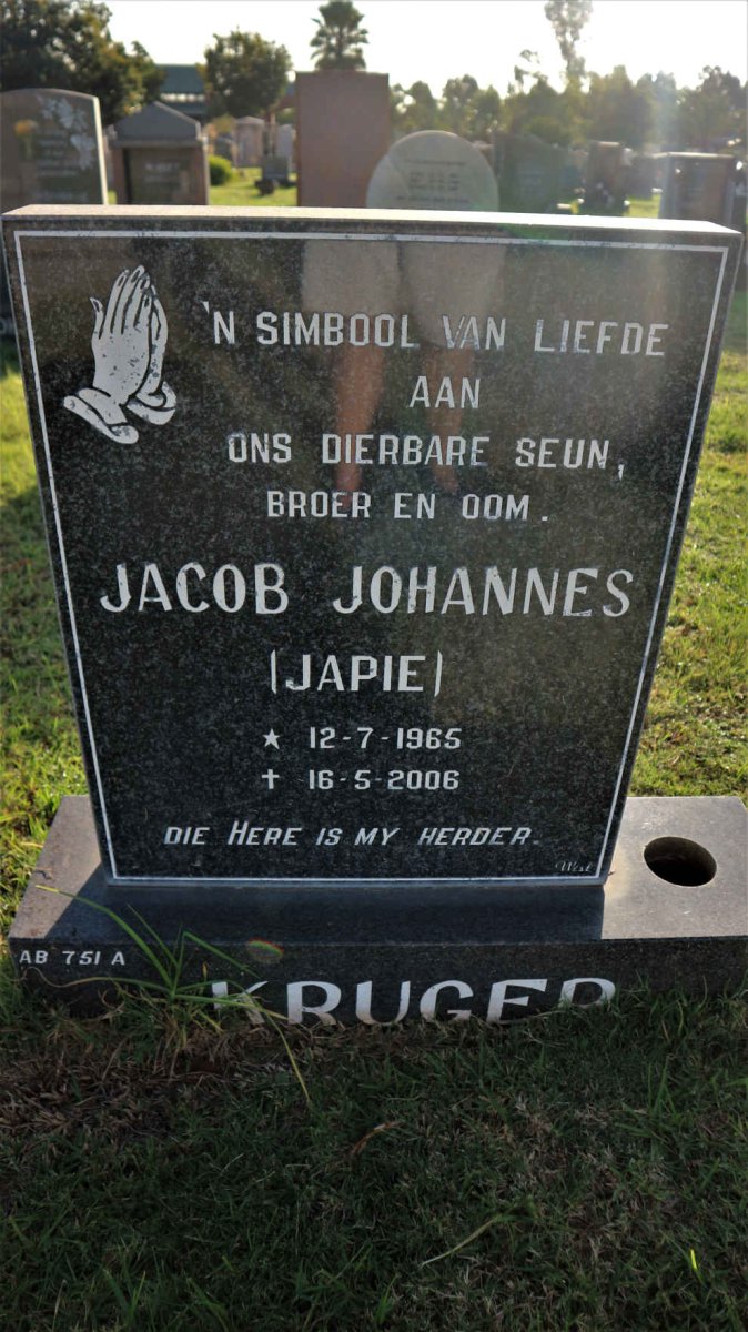 KRUGER Jacob Johannes 1965-2006