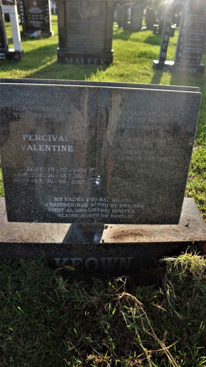 KEOWN Percival Valentine 1952-2007