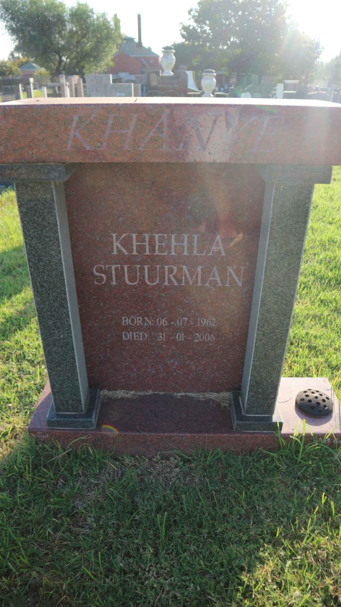 KHANYE Khehla Stuurman 1962-2006
