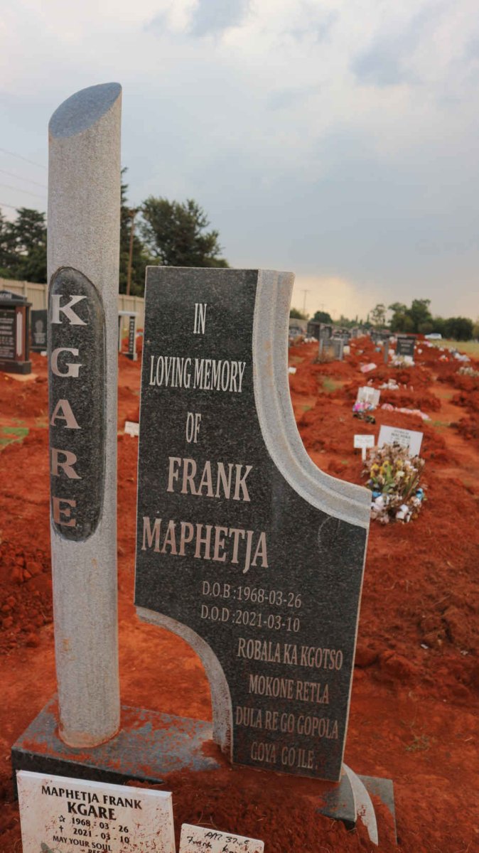 KGARE Frank Maphetja 1968-2021