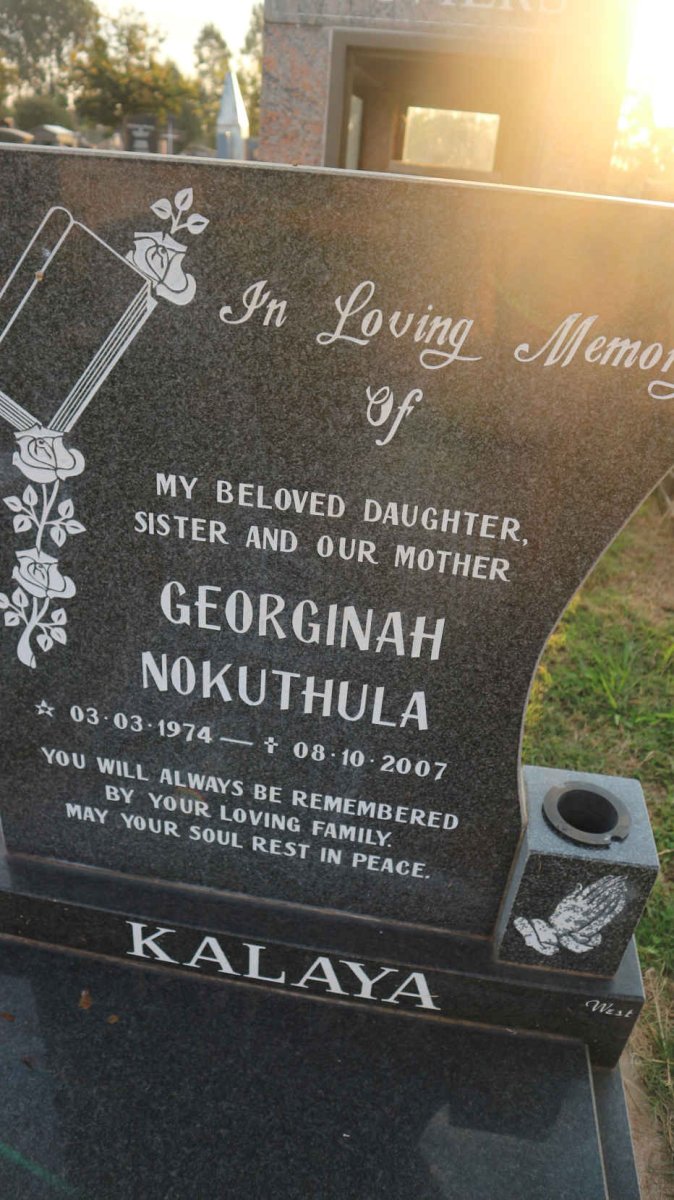 KALAYA Georginah Nokuthula 1974-2007