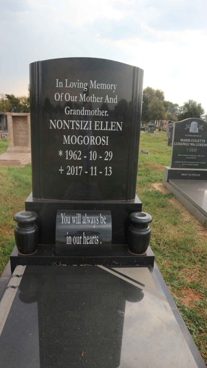 MOGOROSI Nontsizi Ellen 1962-2017