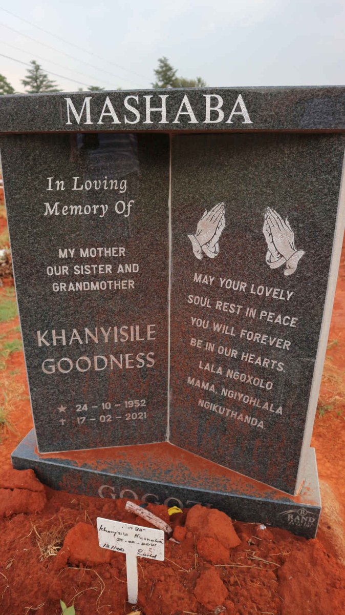 MASHABA Khanyisile Goodness 1952-2021