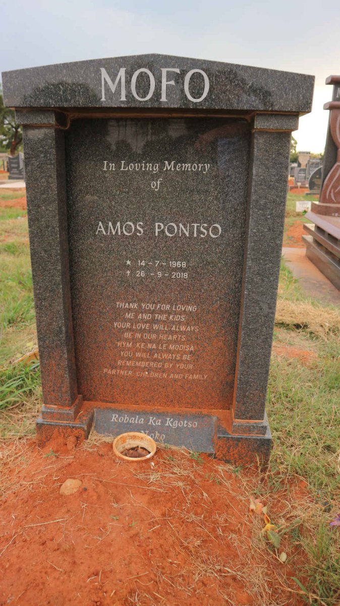 MOFO Amos Pontso 1968-2018