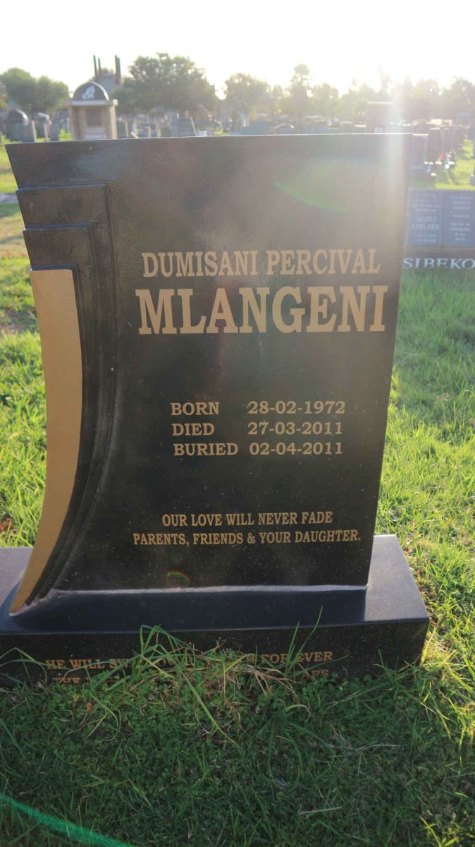 MLANGENI Dumisani Percival 1972-2011