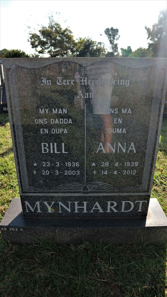 MYNHARDT Bill 1936-2003 &amp; Anna 1939-2012