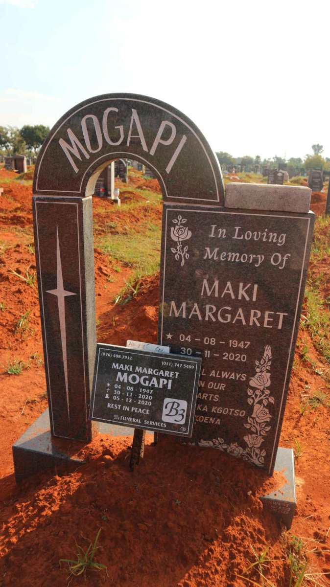 MOGAPI Maki Margaret 1947-2020