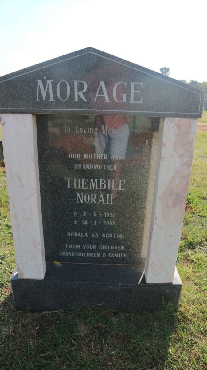 MORAGE Thembile Norah 1938-2008